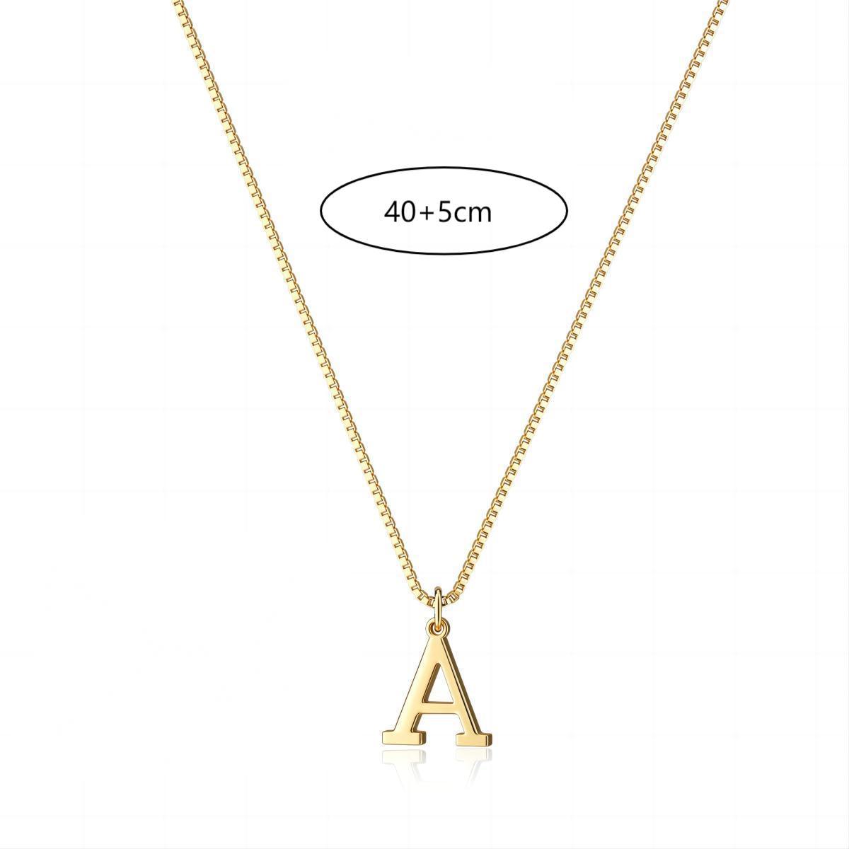 18K GOLD PLATED INITIAL NECKLACE