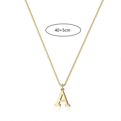 18K GOLD PLATED INITIAL NECKLACE