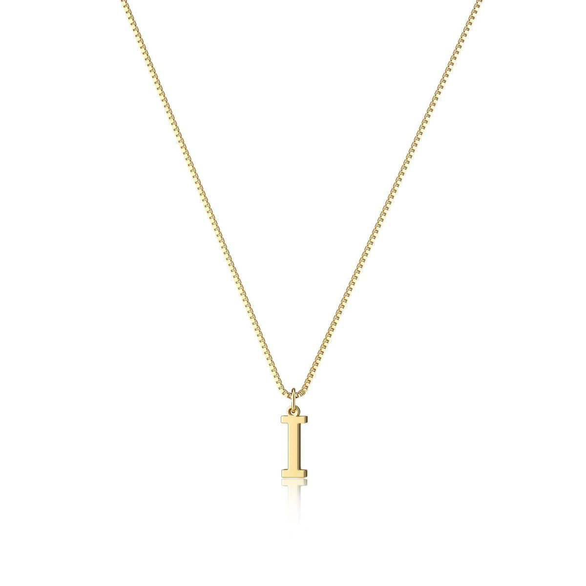 18K GOLD PLATED INITIAL NECKLACE