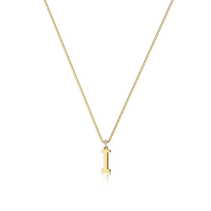 18K GOLD PLATED INITIAL NECKLACE
