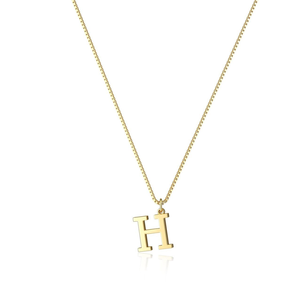 18K GOLD PLATED INITIAL NECKLACE