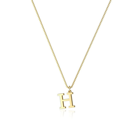 18K GOLD PLATED INITIAL NECKLACE