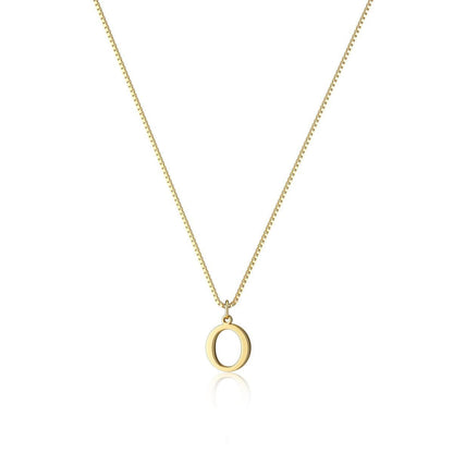18K GOLD PLATED INITIAL NECKLACE