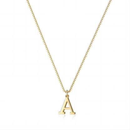 18K GOLD PLATED INITIAL NECKLACE