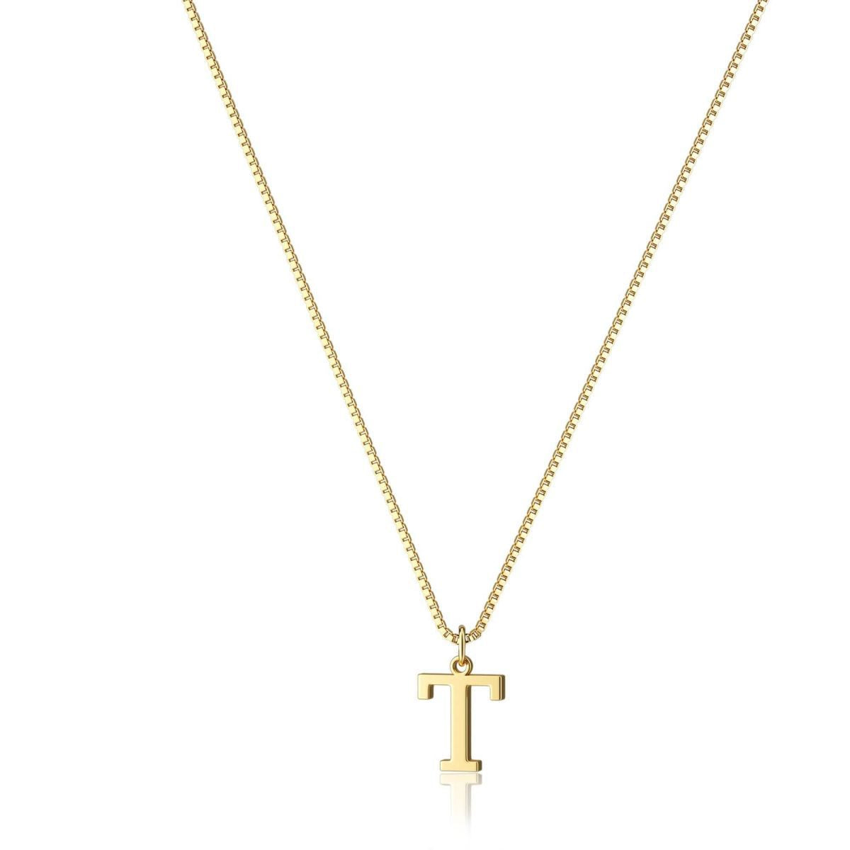 18K GOLD PLATED INITIAL NECKLACE