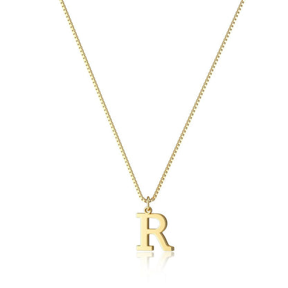 18K GOLD PLATED INITIAL NECKLACE