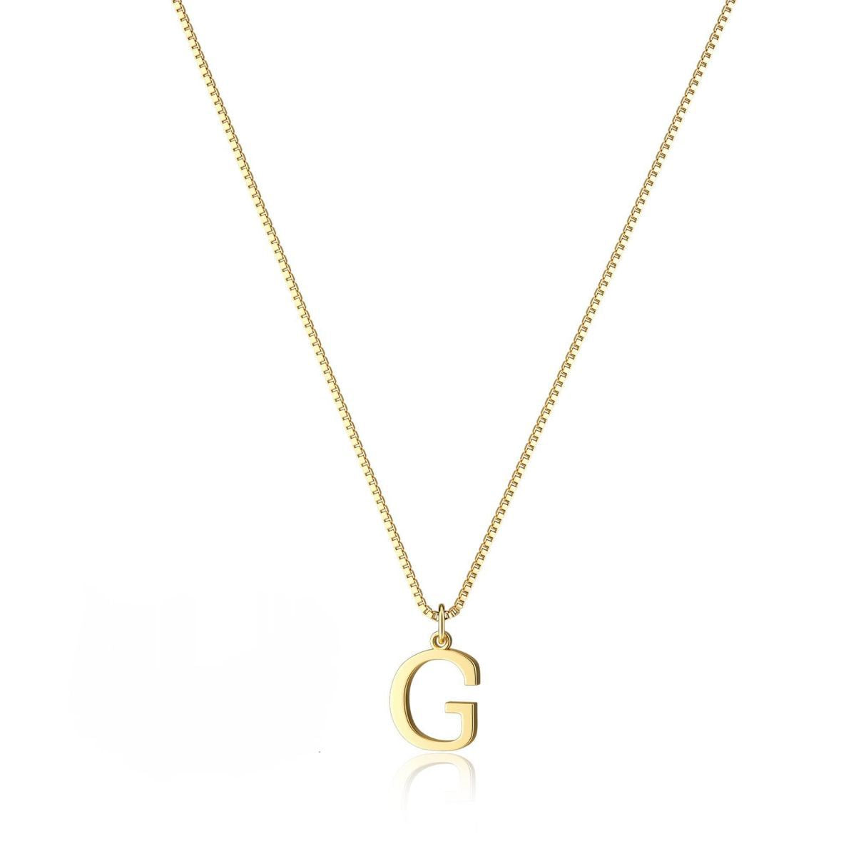18K GOLD PLATED INITIAL NECKLACE