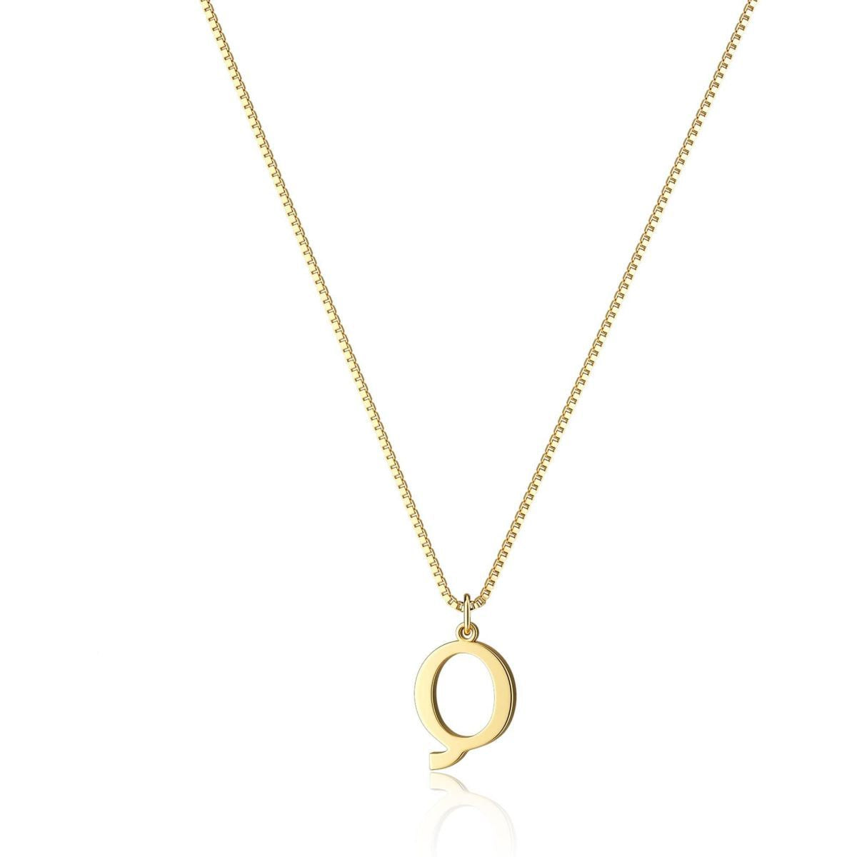 18K GOLD PLATED INITIAL NECKLACE