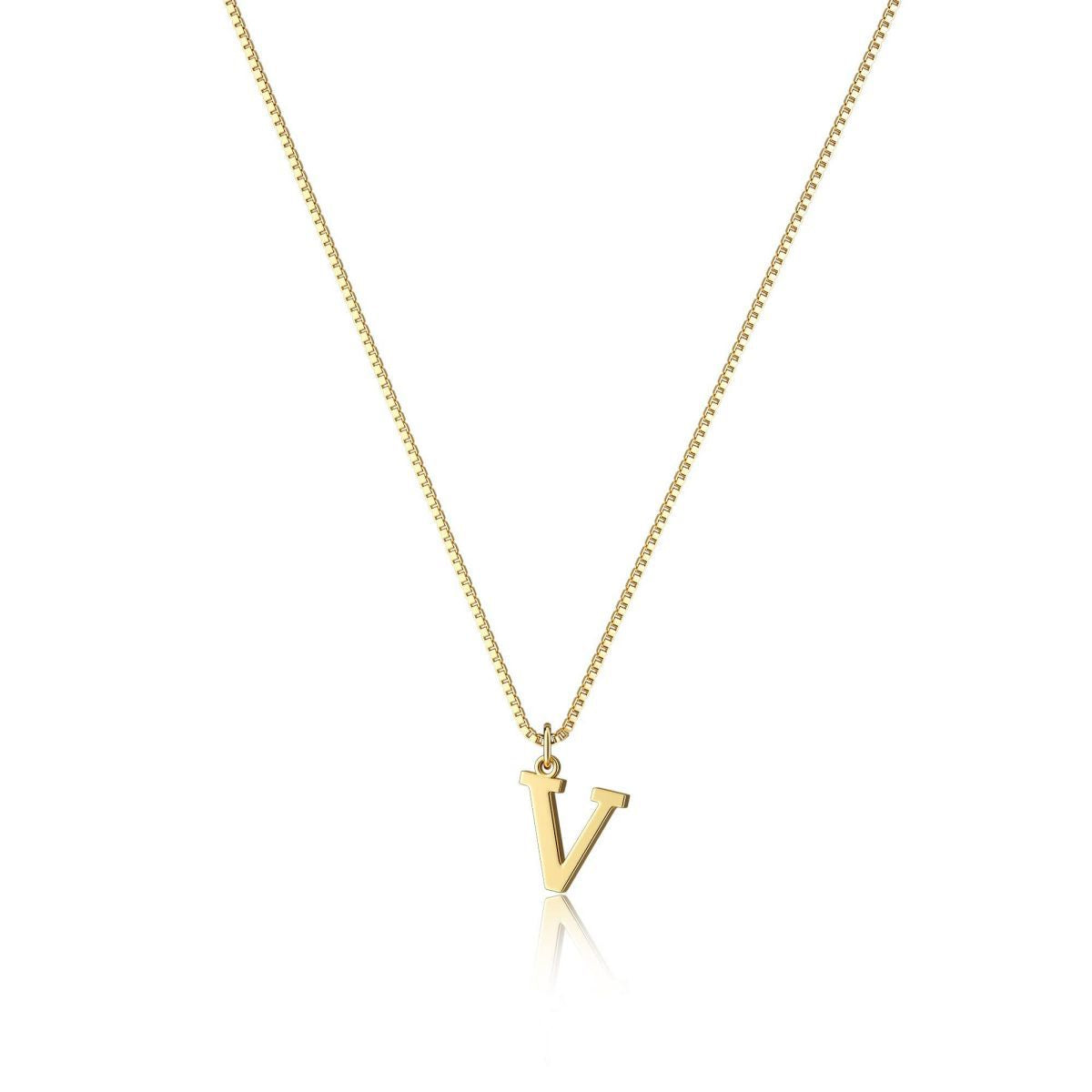 18K GOLD PLATED INITIAL NECKLACE