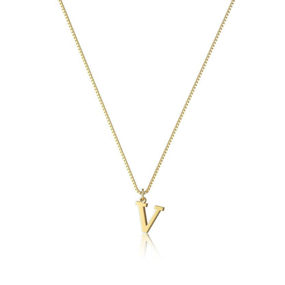 18K GOLD PLATED INITIAL NECKLACE