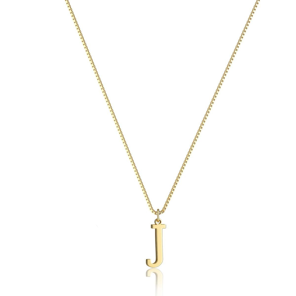 18K GOLD PLATED INITIAL NECKLACE