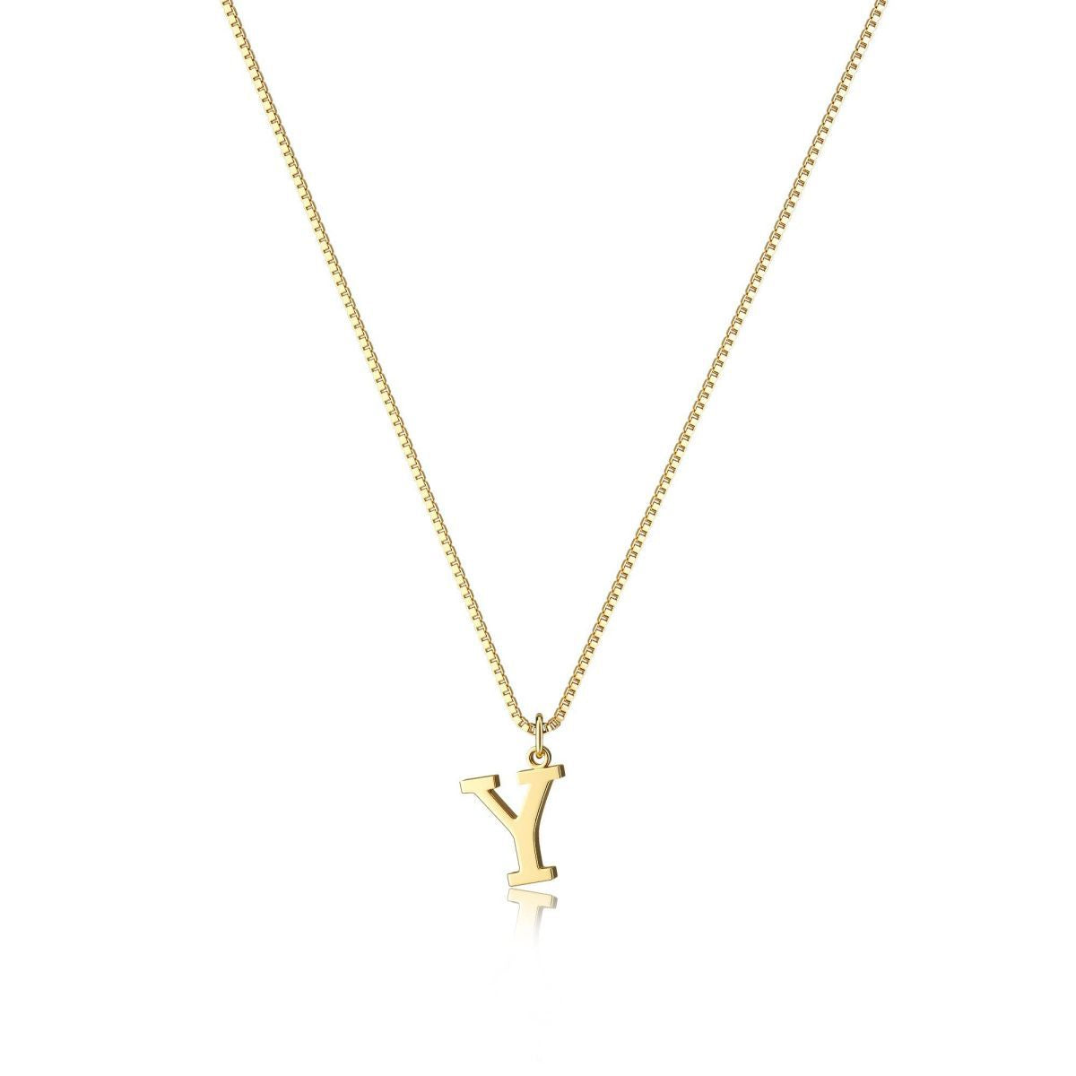 18K GOLD PLATED INITIAL NECKLACE