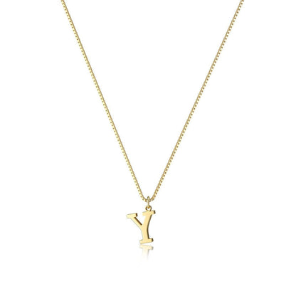 18K GOLD PLATED INITIAL NECKLACE