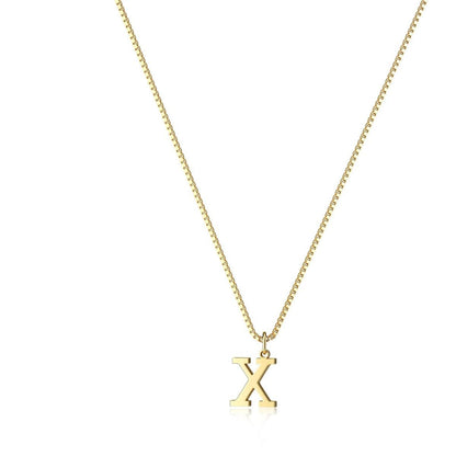18K GOLD PLATED INITIAL NECKLACE