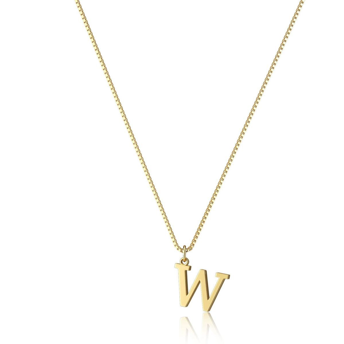 18K GOLD PLATED INITIAL NECKLACE