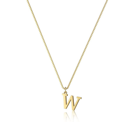 18K GOLD PLATED INITIAL NECKLACE