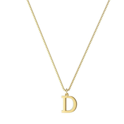 18K GOLD PLATED INITIAL NECKLACE